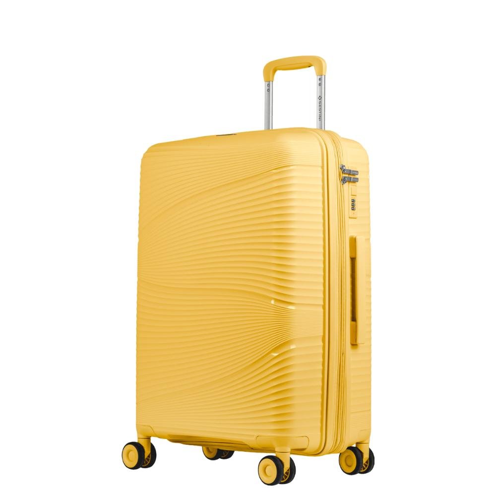 Mala de Viagem Média com Rodas 360º PP Joy - Amarelo Amarelo 3
