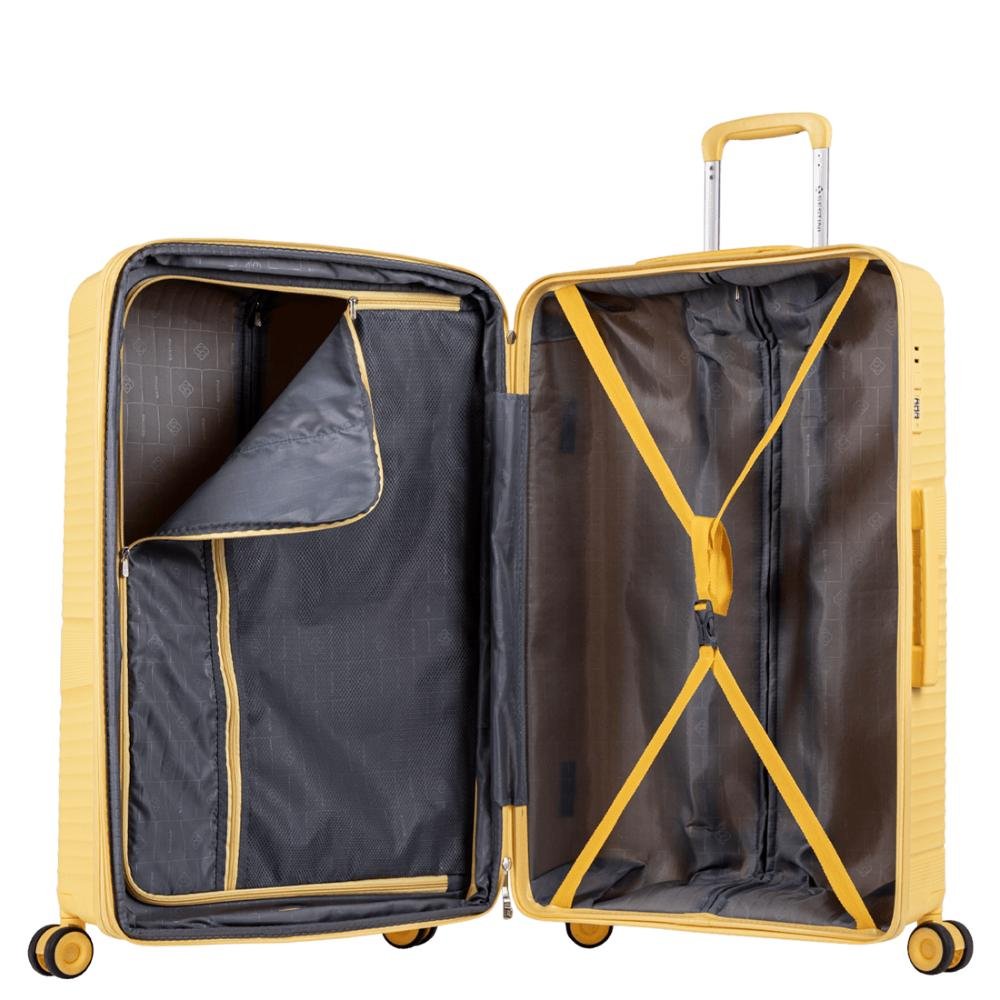 Mala de Viagem Média com Rodas 360º PP Joy - Amarelo Amarelo 8