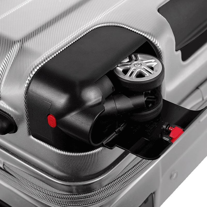 Mala de Viagem Média com Rodas 360º Wheeless 2T - Prata Prata 12