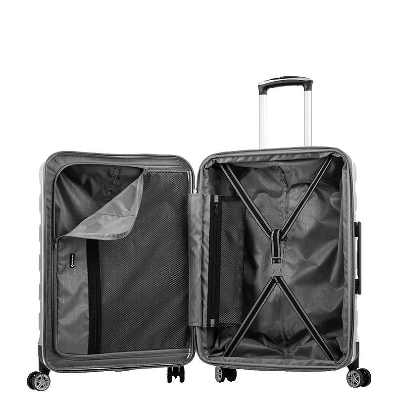 Mala de Viagem Média com Rodas 360º Wheeless 2T - Prata Prata 5