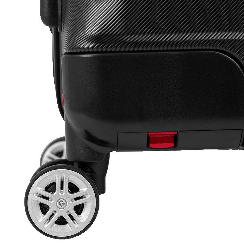 Mala de Viagem Média com Rodas 360º Wheeless 2T - Preto Preto 12