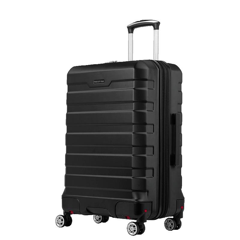 Mala de Viagem Média com Rodas 360º Wheeless 2T - Preto Preto 3