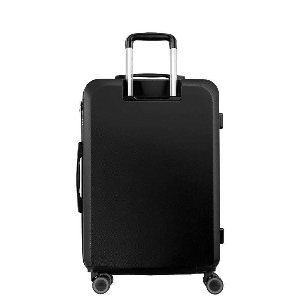 Mala de Viagem Média Rodas 360 º Uno Racer - Preto Preto 4