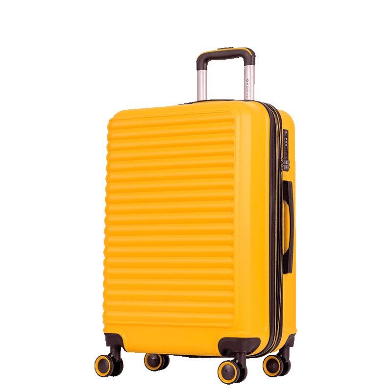 Mala de Viagem Média 23 kg ABS com Rodas 360° Racer - Amarelo