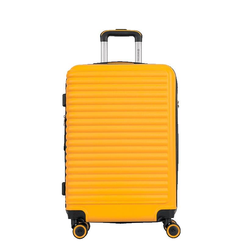 Mala de Viagem Média 23 kg ABS com Rodas 360° Racer - Amarelo Amarelo 2