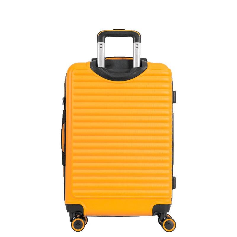 Mala de Viagem Média 23 kg ABS com Rodas 360° Racer - Amarelo Amarelo 4