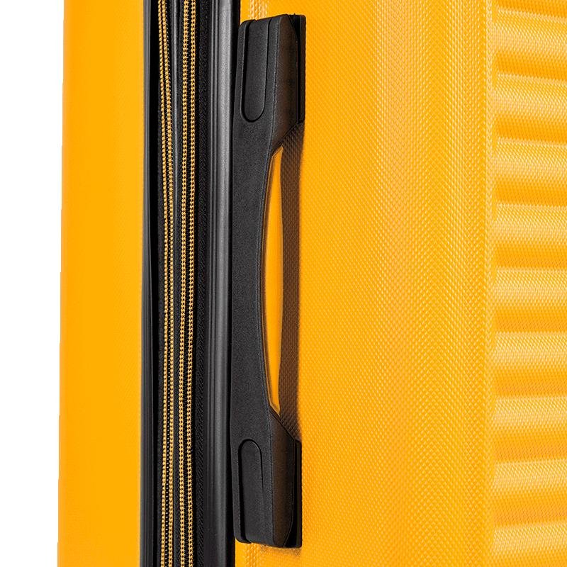 Mala de Viagem Média 23 kg ABS com Rodas 360° Racer - Amarelo Amarelo 7