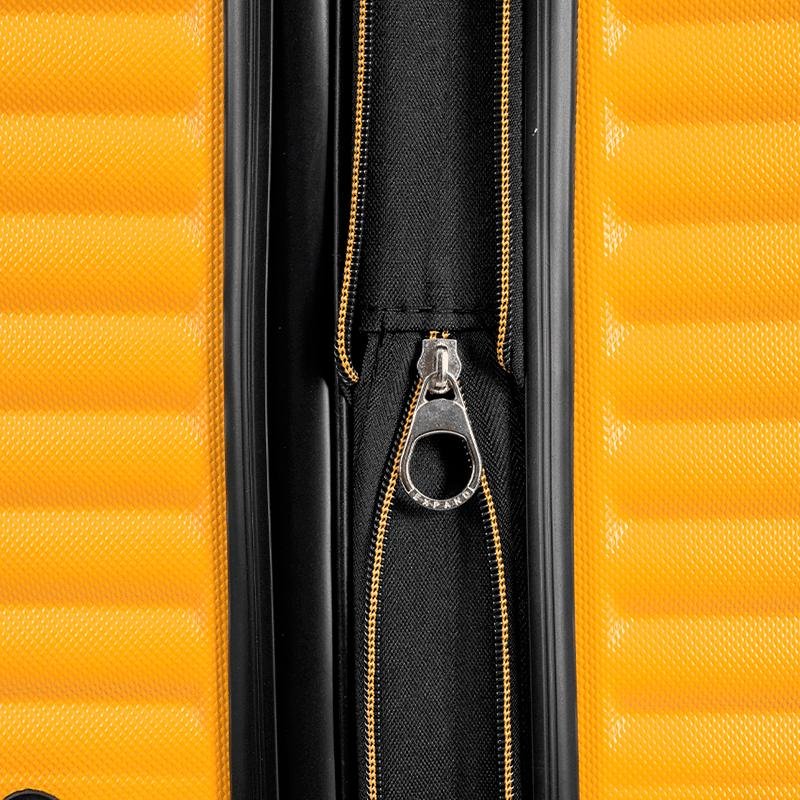 Mala de Viagem Média 23 kg ABS com Rodas 360° Racer - Amarelo Amarelo 10