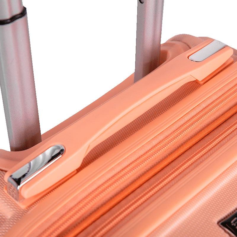 Mala de Viagem Pequena com Rodas 360° Vega 3T - Coral Rosa 8