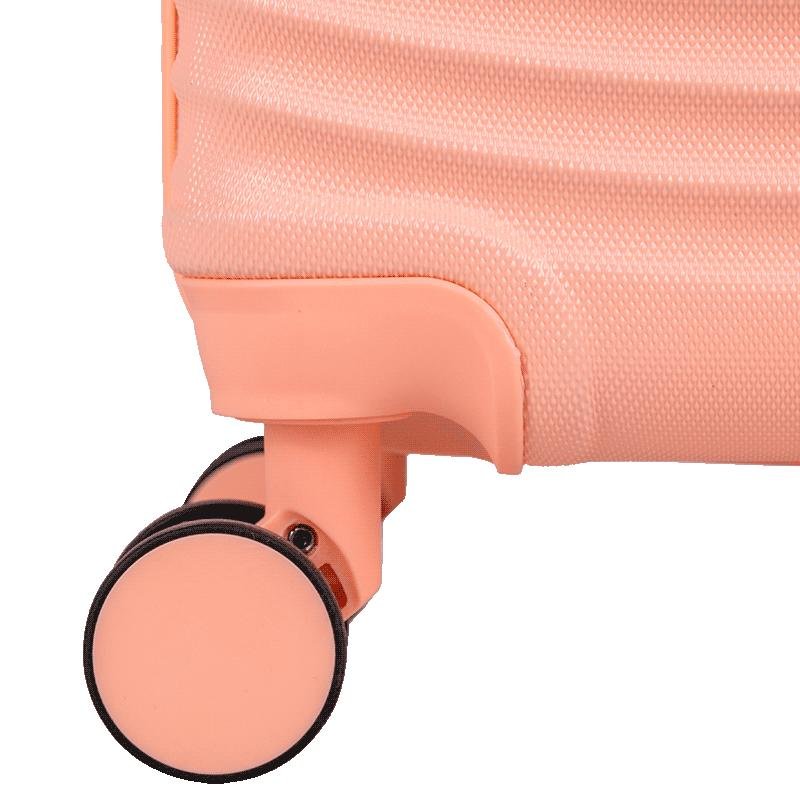 Mala de Viagem Pequena com Rodas 360° Vega 3T - Coral Rosa 10