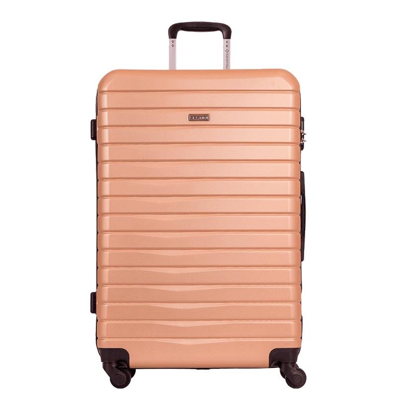 Mala Grande Rígida com Rodas 360° Deluxe - Dourado