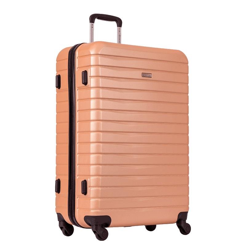 Mala Grande Rígida com Rodas 360° Deluxe - Dourado Dourado 2