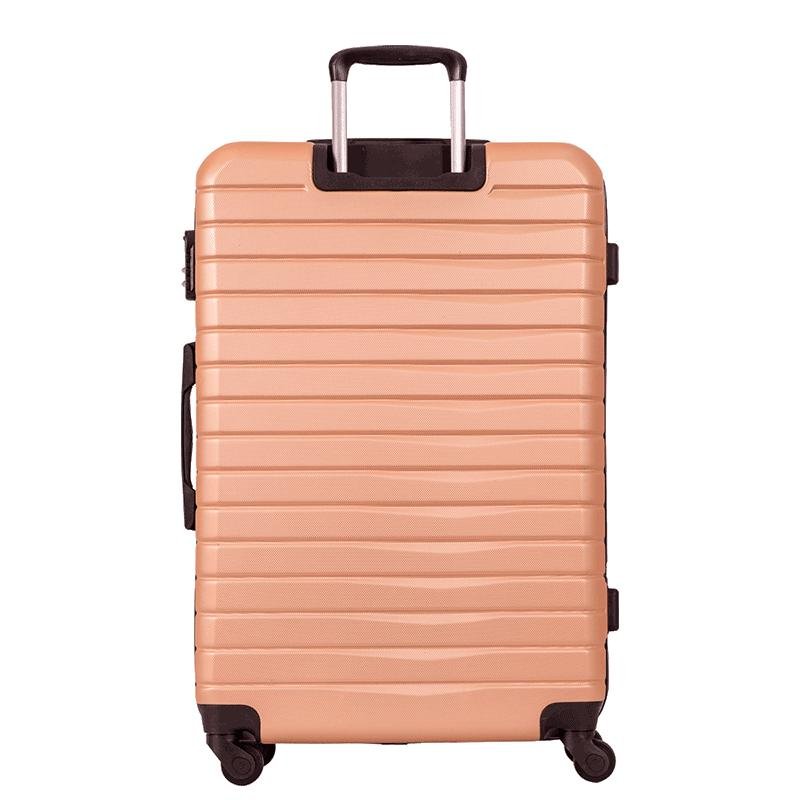 Mala Grande Rígida com Rodas 360° Deluxe - Dourado Dourado 4