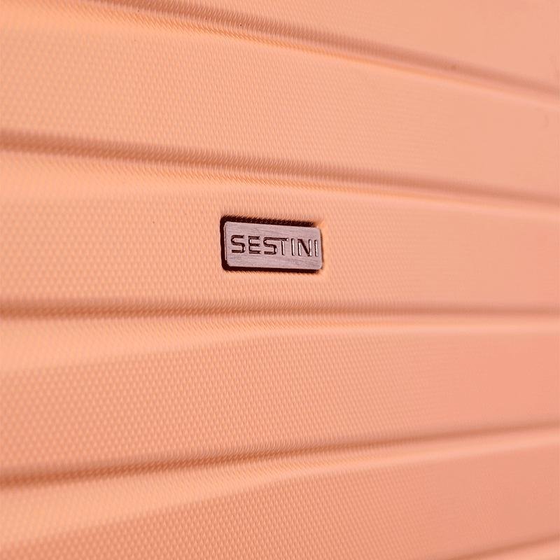 Mala Grande Rígida com Rodas 360° Deluxe - Dourado Dourado 10