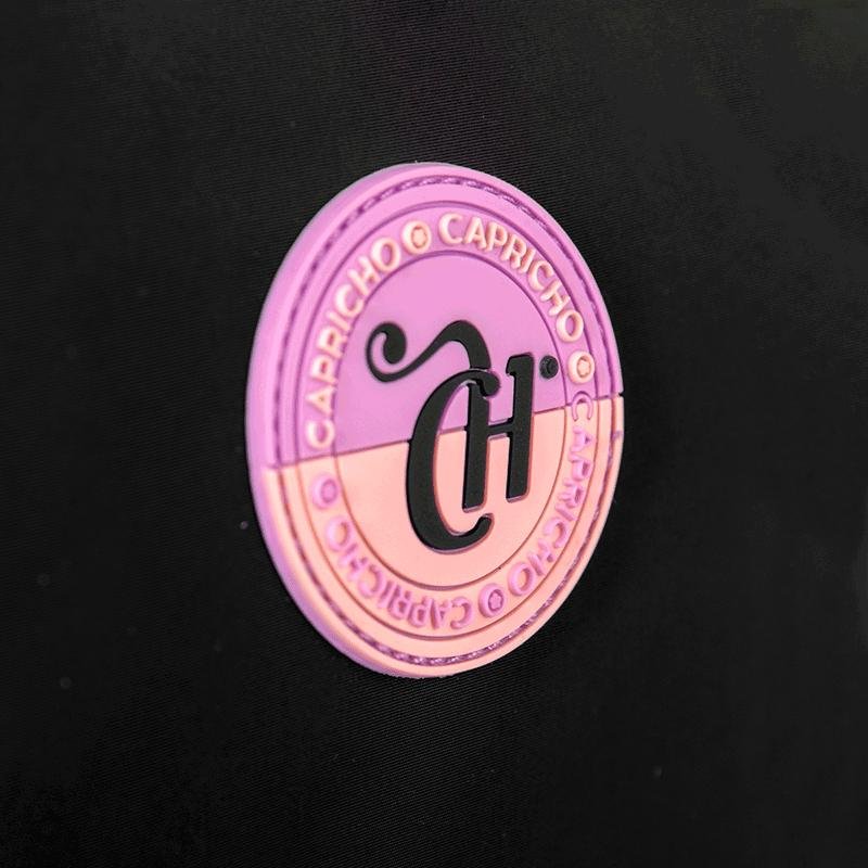 Mochila 2 Compartimentos Capricho Block - Pêssego e Lilás Rosa 8