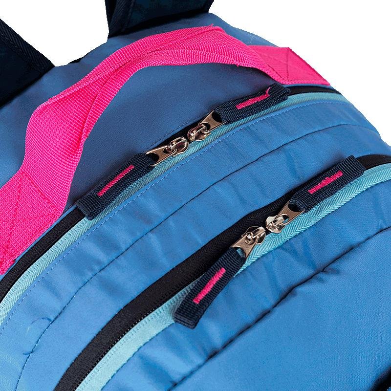 Mochila 2 Compartimentos Paul Frank Casual Patches - Azul Azul 7