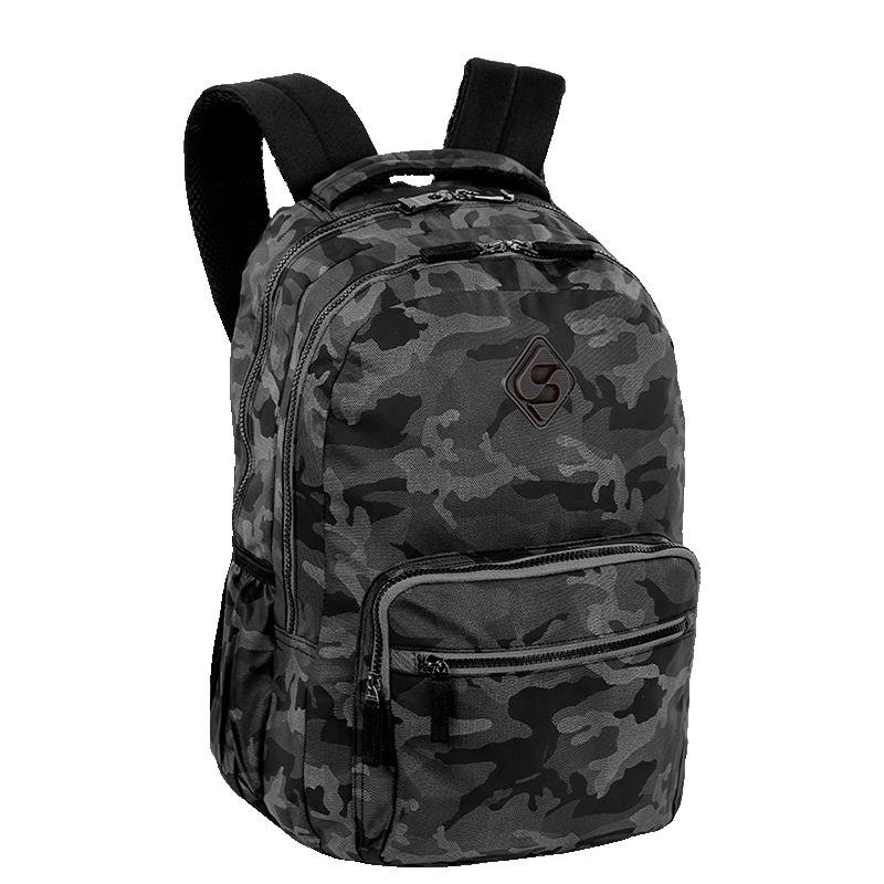 Mochila 2 Compartimentos Sestini College 3 - Camuflado Cinza Cinza 2