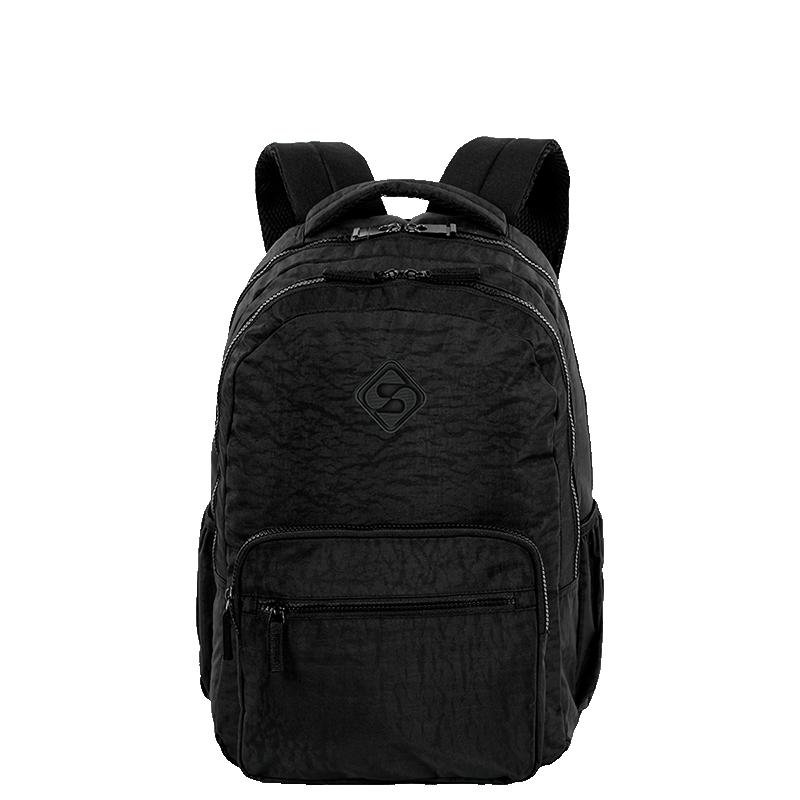 Mochila 2 Compartimentos Sestini College Crinkle 3 - Preto