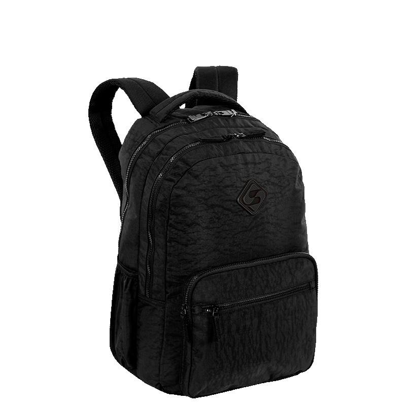 Mochila 2 Compartimentos Sestini College Crinkle 3 - Preto Preto 2