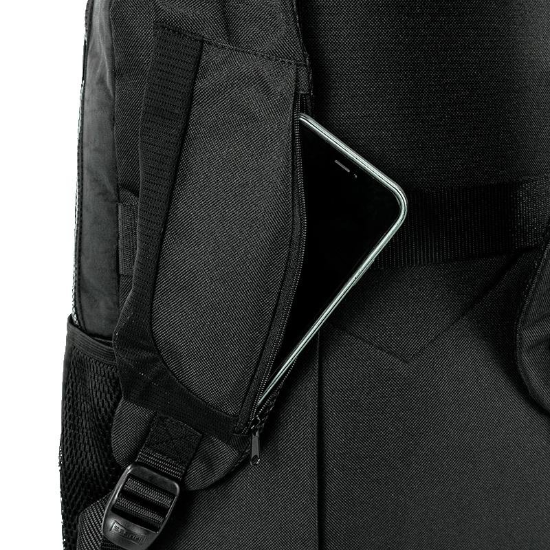 Mochila 2 Compartimentos Sestini College Crinkle 3 - Preto Preto 9