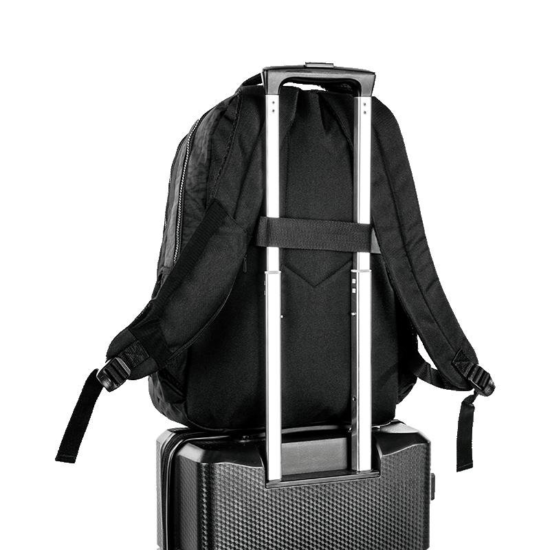 Mochila 2 Compartimentos Sestini College Crinkle 3 - Preto Preto 10