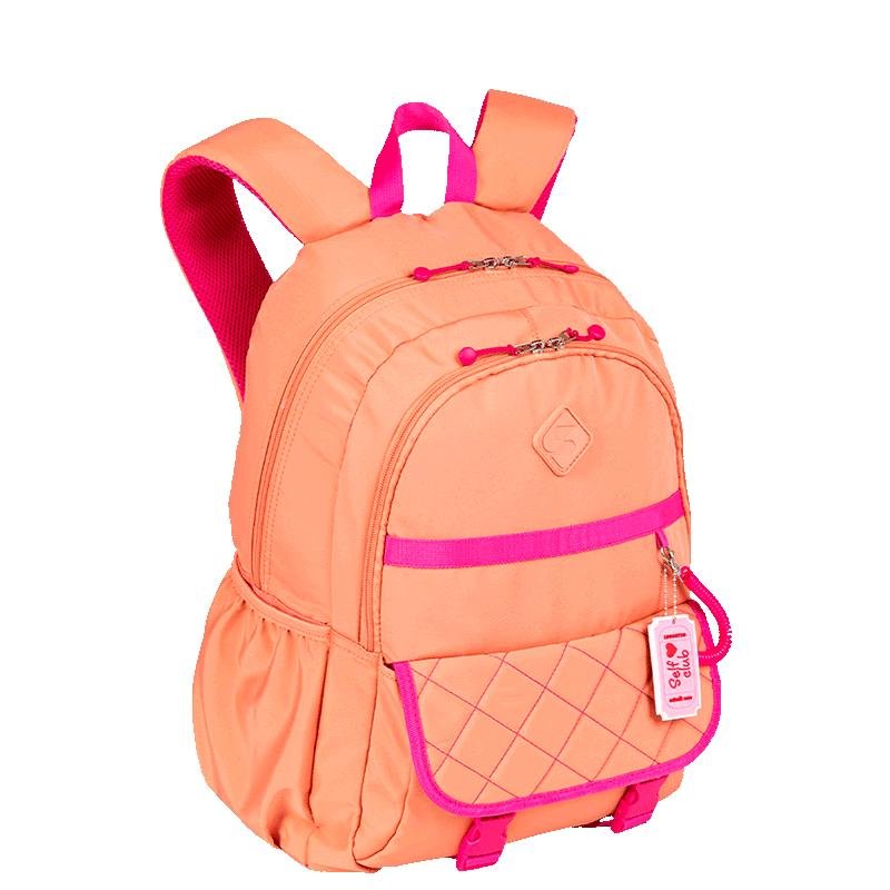 Mochila 2 Compartimentos Sestini Lover Laranja - Pêssego Laranja 2