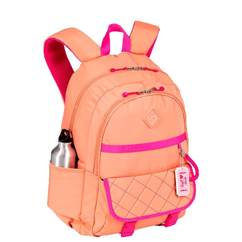 Mochila 2 Compartimentos Sestini Lover Laranja - Pêssego Laranja 7