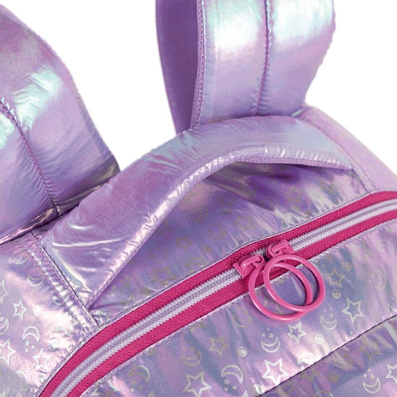 Mochila 2 Compartimentos Sestini Wonder Moon - Metálico Roxo 9