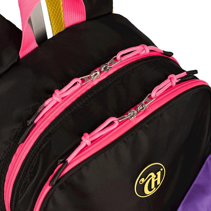 Mochila Carrinho Externo Capricho Contrast - Preto e Rosa Multicores 7