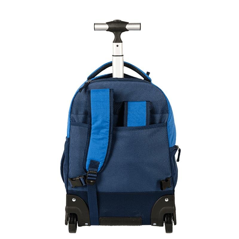 Mochila Carrinho 2 Compartimentos Sestini Rolling 2 Double - Azul Azul 4