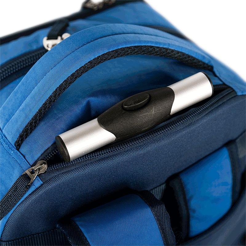 Mochila Carrinho 2 Compartimentos Sestini Rolling 2 Double - Azul