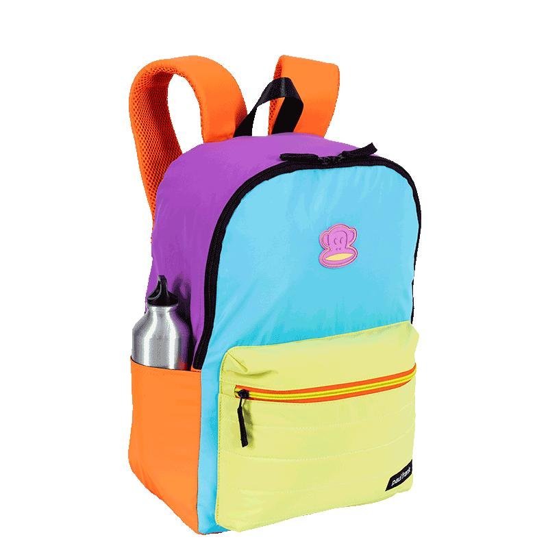 Mochila Grande Paul Frank Authentic - Orange Mix Multicores 6