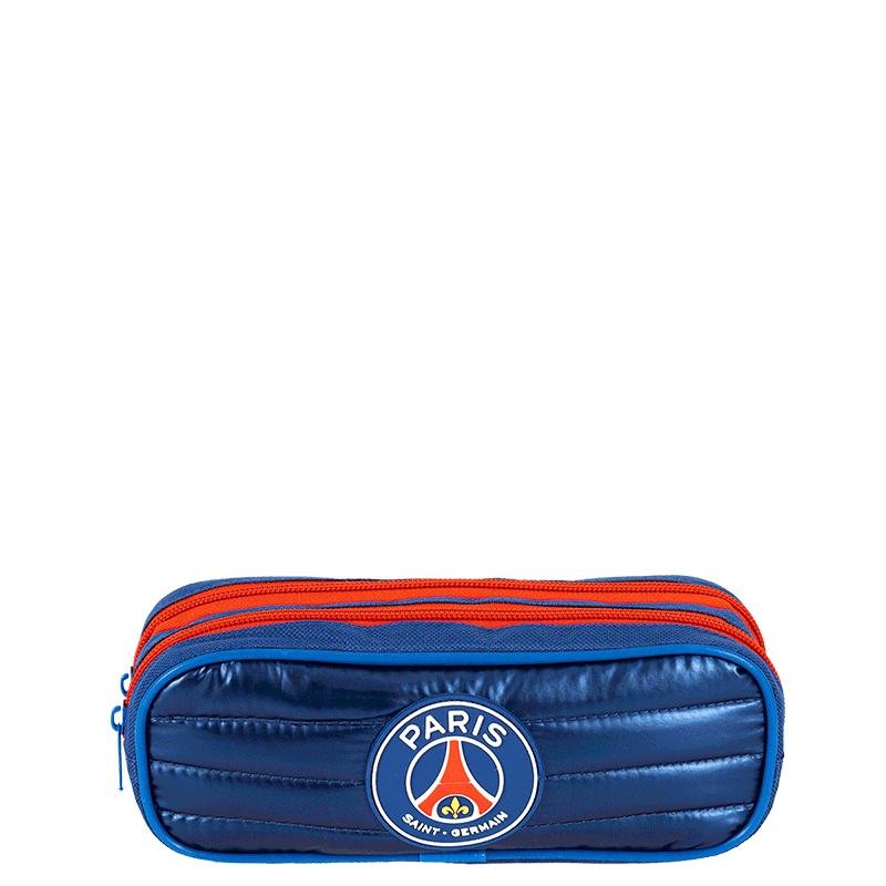 Estojo 2 Compartimentos PSG Plus Stripes - Colorido