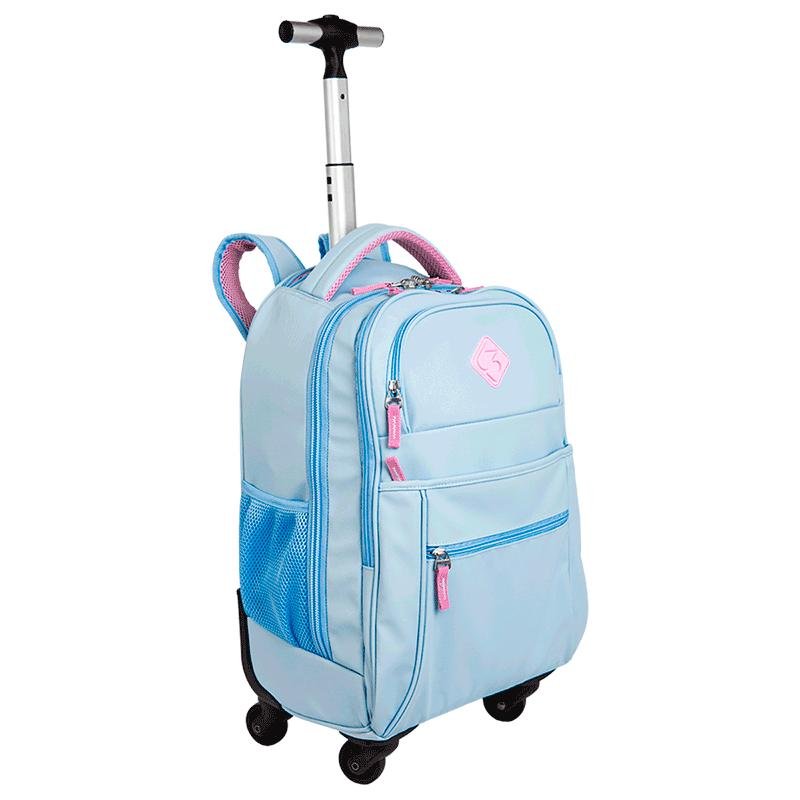 Mochila Carrinho com 4 Rodas Sestini Rolling Hydroblock Sky - Azul Azul 2