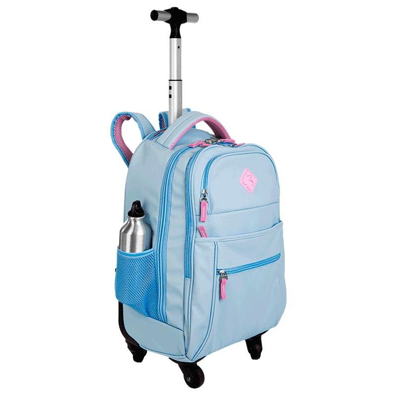 Mochila Carrinho com 4 Rodas Sestini Rolling Hydroblock Sky - Azul Azul 5