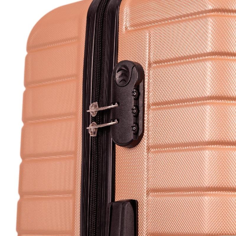 Mala Média Rígida com Rodas 360° Deluxe - Dourado Dourado 6