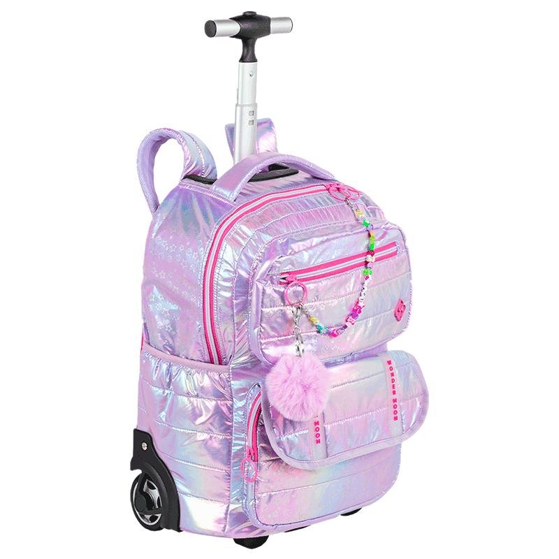 Mochila Carrinho Grande Sestini Wonder Moon - Metálico Roxo 2