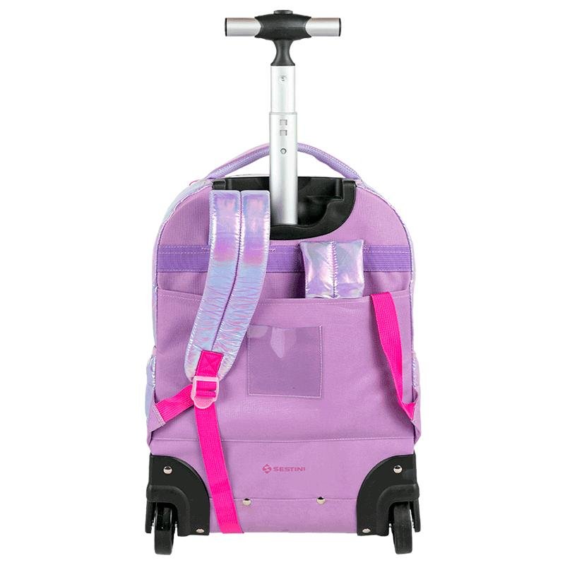 Mochila Carrinho Grande Sestini Wonder Moon - Metálico Roxo 4