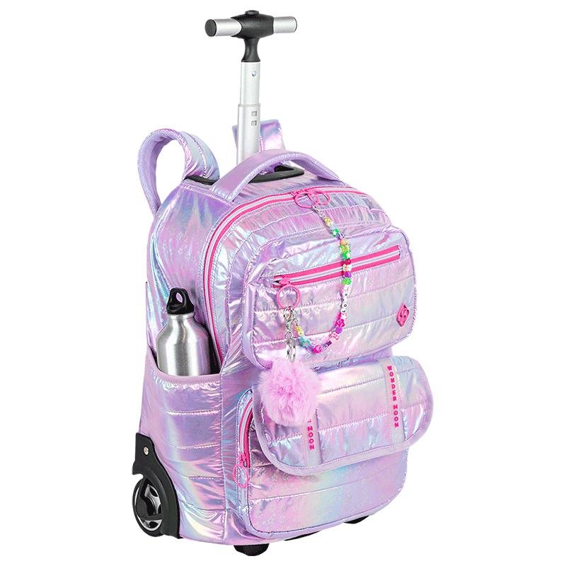 Mochila Carrinho Grande Sestini Wonder Moon - Metálico Roxo 5