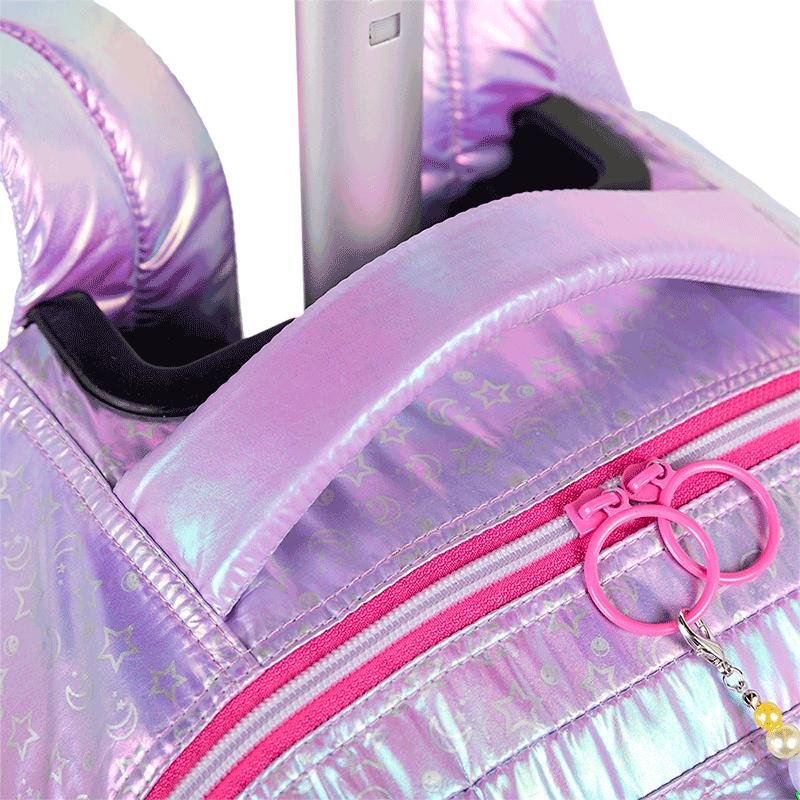 Mochila Carrinho Grande Sestini Wonder Moon - Metálico Roxo 6