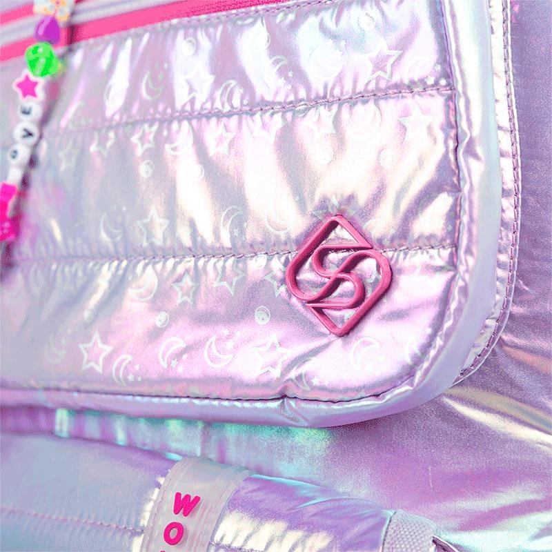 Mochila Carrinho Grande Sestini Wonder Moon - Metálico Roxo 7