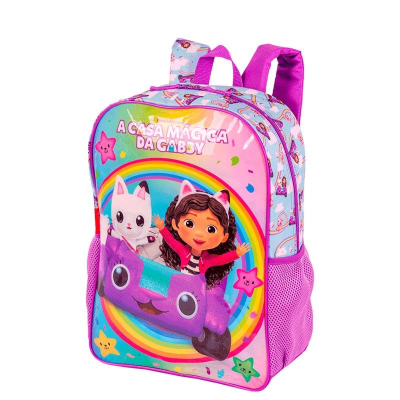 Mochila Grande Gabby Rainbows - Colorido Roxo 3