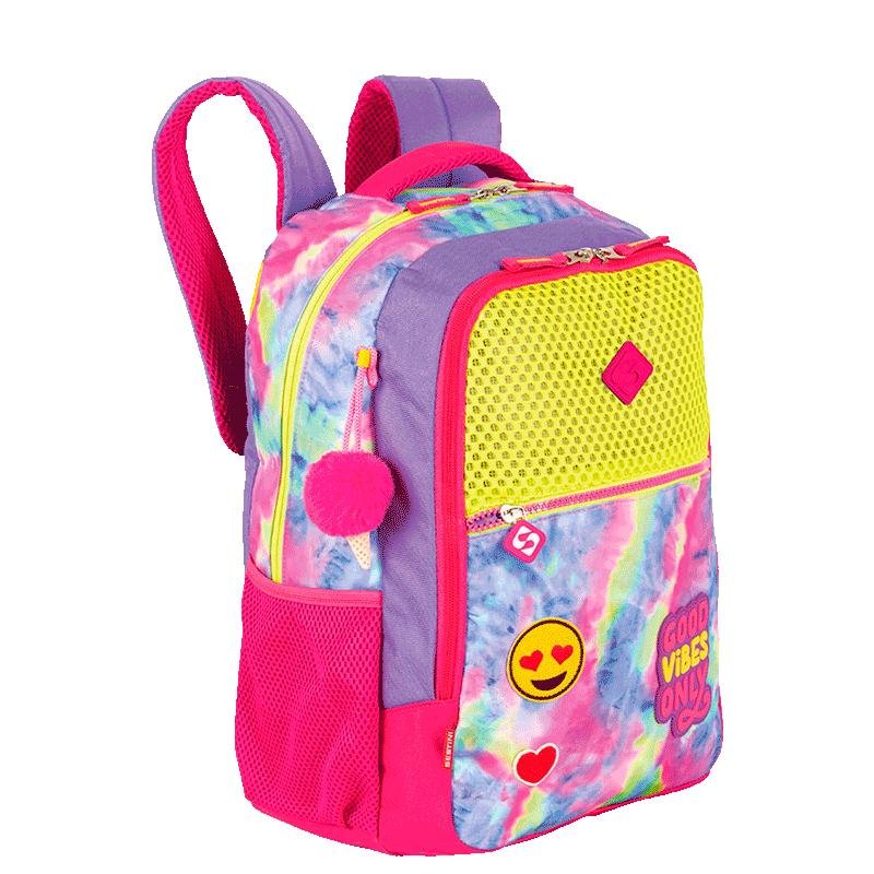 Mochila Grande Sestini Good Vibes - Colorido Multicores 2