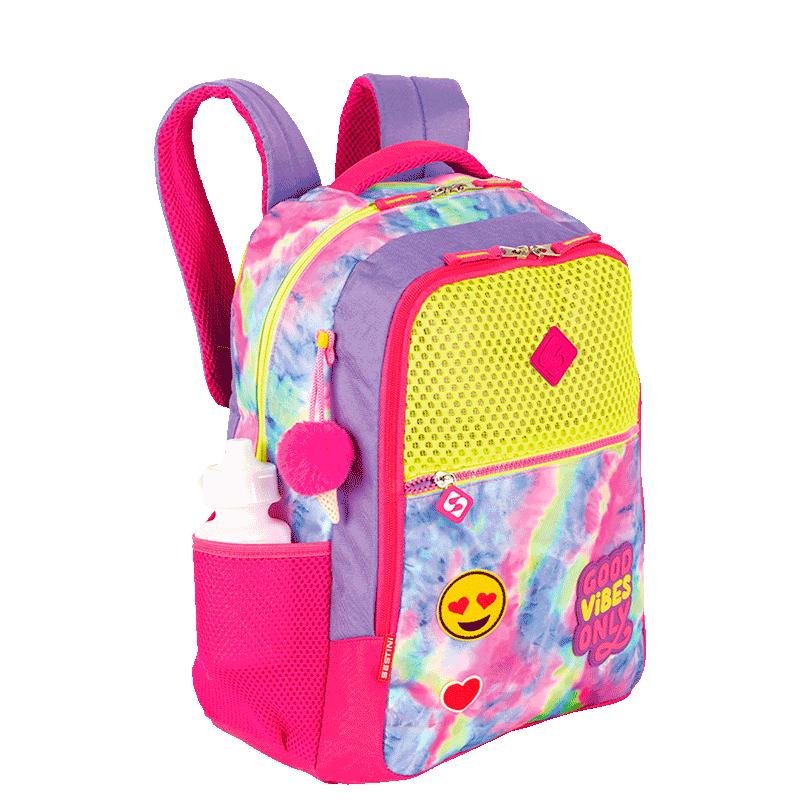 Mochila Grande Sestini Good Vibes - Colorido Multicores 4