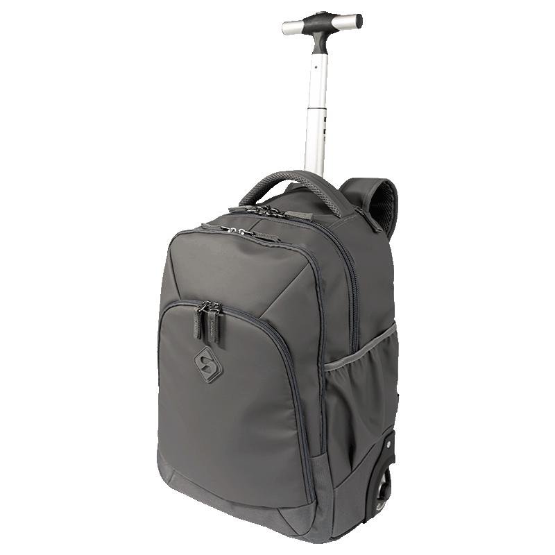 Mochila Carrinho 2 Compartimentos Sestini Rolling Hydroblock Cinza - Chumbo Cinza 3