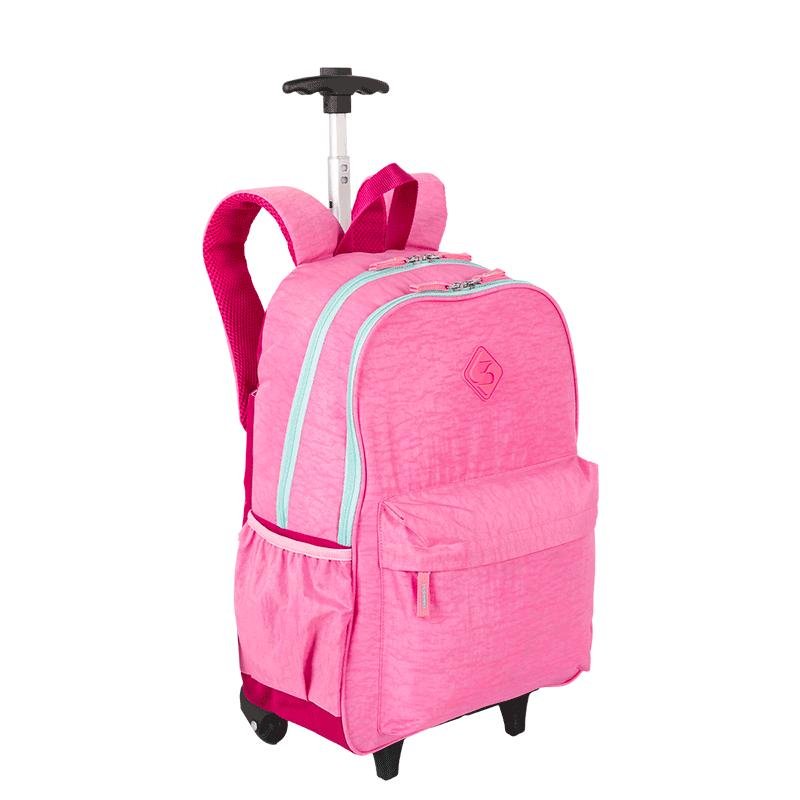 Mochila Carrinho Externo Sestini Rolling Crinkle 2 Double Rosa - Pink Rosa 2