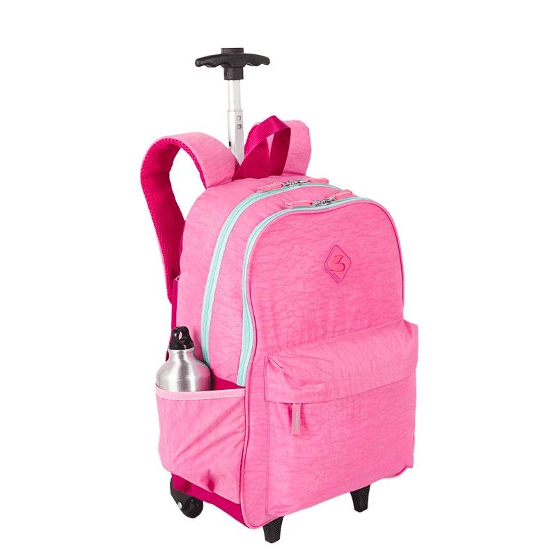 Mochila Carrinho Externo Sestini Rolling Crinkle 2 Double Rosa - Pink Rosa 5
