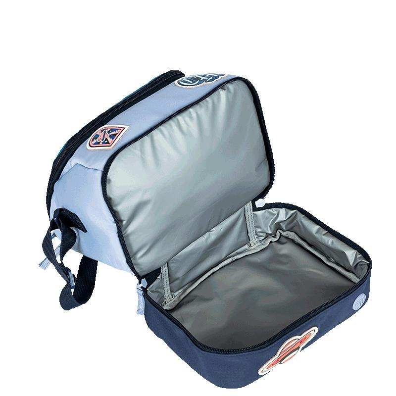 Lancheira 2 Compartimentos Capricho Class Cosmic Patches - Azul Azul 6