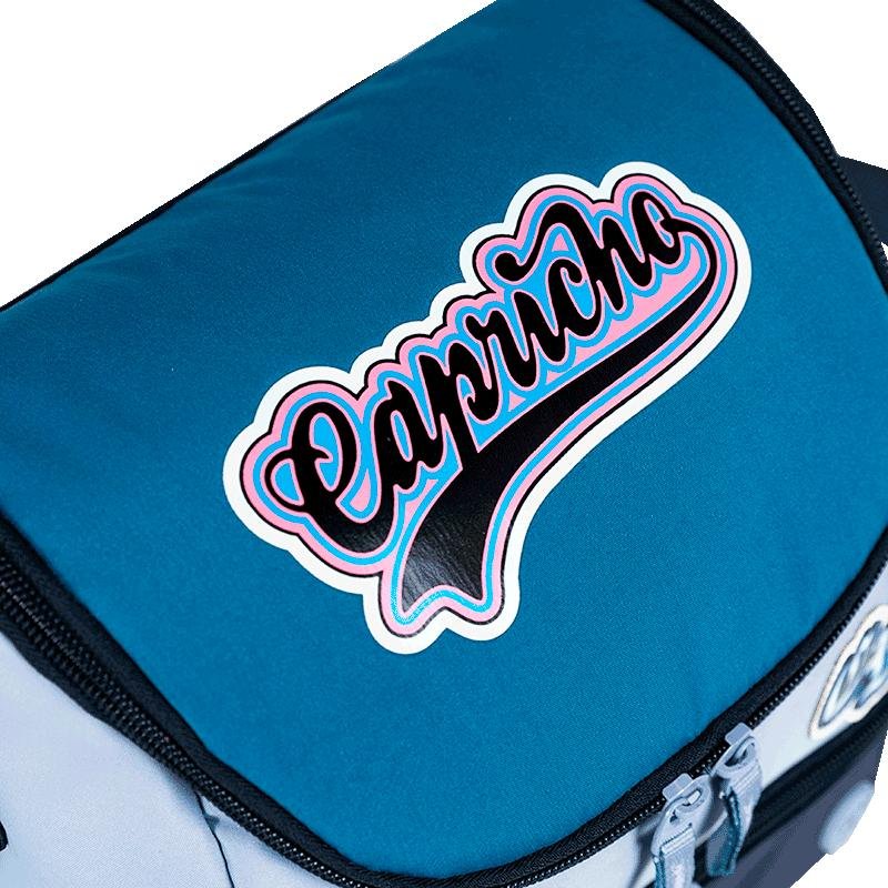 Lancheira 2 Compartimentos Capricho Class Cosmic Patches - Azul Azul 7
