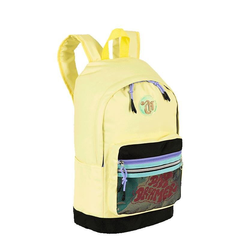 Mochila Grande Capricho Candy Popcorn - Amarelo Amarelo 2